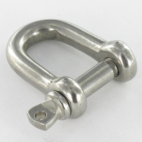 Manille Droite à Piton à Oeil Inox A4 Diamètre 14-1 pièce