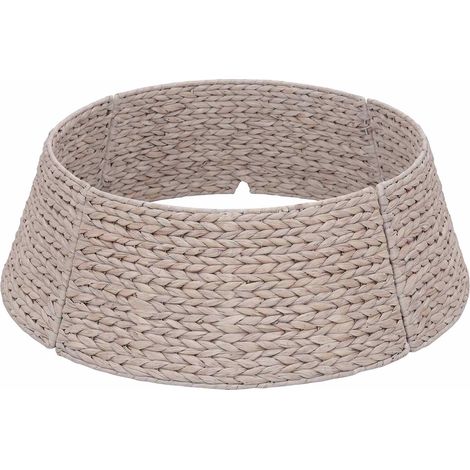 Collar para árbol de Navidad Redondo Blanco Diám. 45 x 22 cm vidaXL