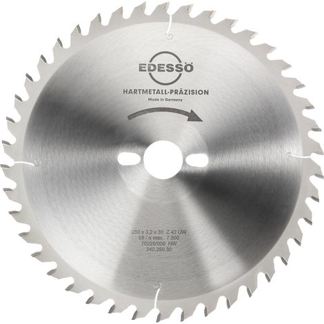 EDESSÖ Kreissägeblatt HW Profi 250 x 3,2 x 30 Z 42 UW (1/3)