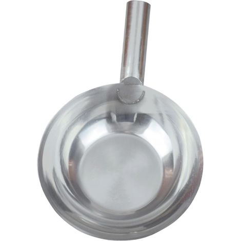 Ustensile de cuisine en acier inoxydable avec manche court, ergonomique (1/4)