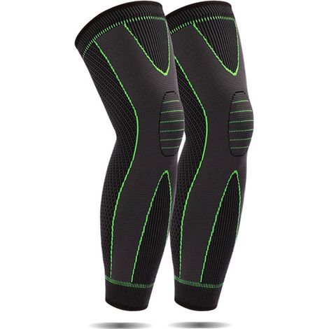 Genouillère Longue Cuisse Mollet - Soutien Compression 3D Sans Couture - Pour Activités Sportives et Douleurs Articulaires - Par Paquet de 1 (1/5)