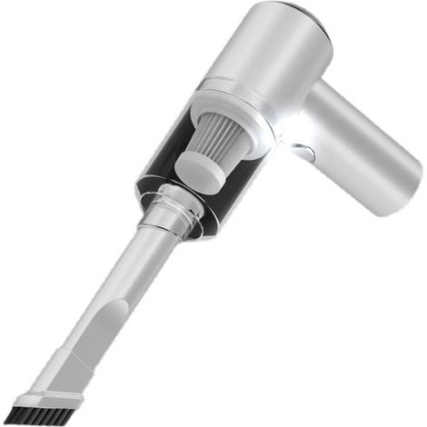 Cordless car vacuum cleaner for wet and dry use in cars and homes, suitable for car and household cleaning (white) (1/5)