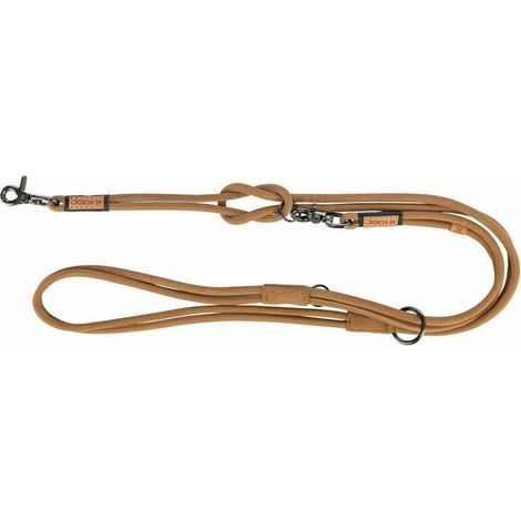 Trixie Be Nordic Lederleine Braun Verstellbar 2m