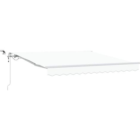 Maison Exclusive - Tenda Retrattile Bianco 350 x 250 cm Poliestere e Metallo