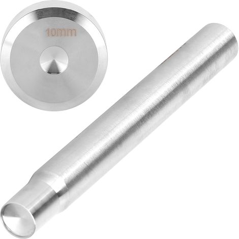Jeu d'outils de poinçonnage à rivets métalliques double face pour le travail du cuir, 10 mm (1/5)