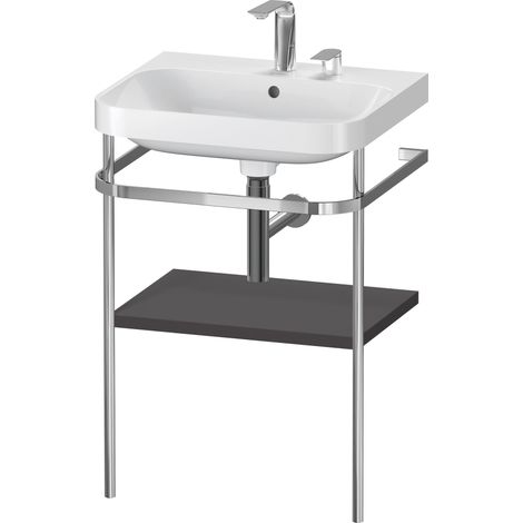 Duravit Happy D.2 Plus c-shaped Set avec console métallique,