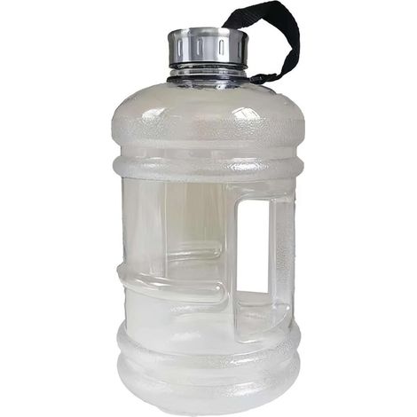 Garrafa de água de grande capacidade, 2200ml/design de balde - branca. (1/3)