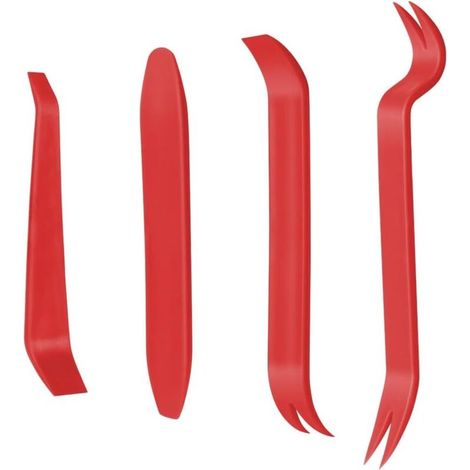 4Pcs Outil Demontage Garniture Voiture, Outils Plastique Dur, Professionnel Voiture Démontage Installation Outil Kit pour Voiture Radio Audio, Tableau de Bord, Installateur Pry Outil