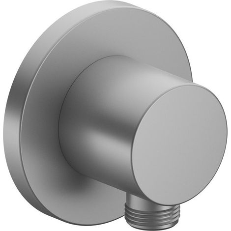 Durite de raccordement IXMO DN 15 rosace ronde finition aluminium KEUCO