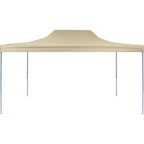 INLIFE Tente de réception pliable professionnelle 3x4 m Acier Crème (1/5)