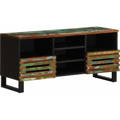 TV-Schrank 100x34x46 cm Massivholz Akazie