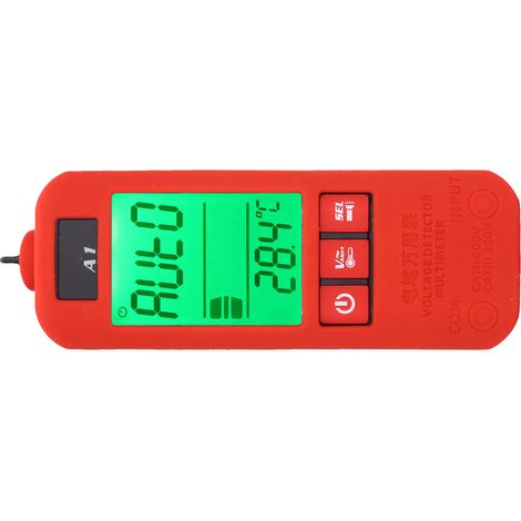 Vollautomatisches Multimeter mit LCD-Bildschirm, digitaler Prüfspitze, Neutralleiter- und Phasenleiteridentifizierung, Spannungsdetektor (1/5)