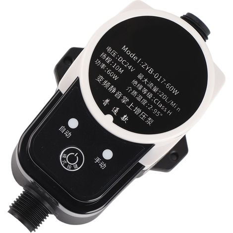 Pompe de Surpression Automatique 24V DC 1Mpa Étanche Silencieuse pour Maison Solaire Prise US (1/5)