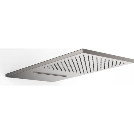 Douches murales acier inoxydable anticalcaire 2 types de jet (Pluie/Cascade). 2 - TRES 29990301AC