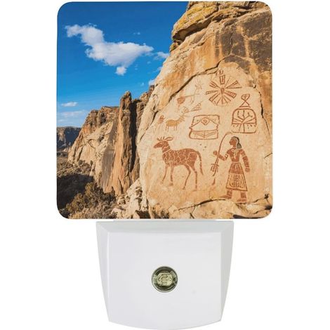 Veilleuse à brancher dans le mur avec capteur du crépuscule à l'aube 0,5 W LED moderne amérindienne à brancher dans la lampe de nuit blanc chaud veilleuse pour chambre à coucher, couloir (1/5)