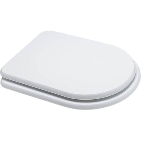 Sedile wc in mdf laccato bianco con chiusura normale