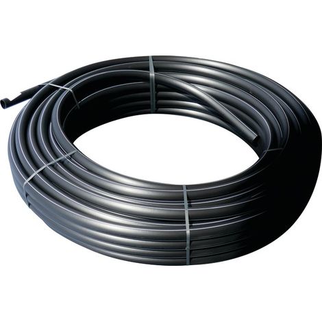 Tuyau PE - Noir - 50 m - Ø 25 mm - Non alimentaire - Polyéthylène