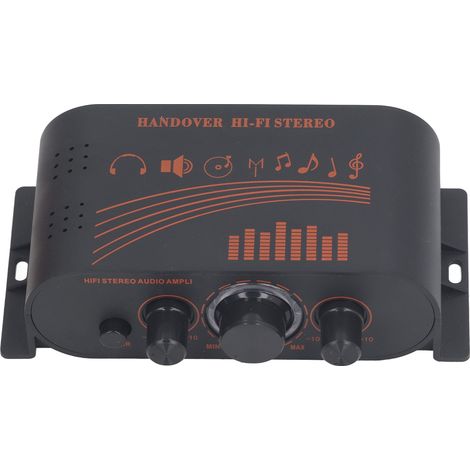 Amplificateur de puissance HiFi Mini 2 canaux 40 W DC12V multifonctionnel pour la maison, la voiture, les haut-parleurs, la télévision et les téléphones portables (1/5)