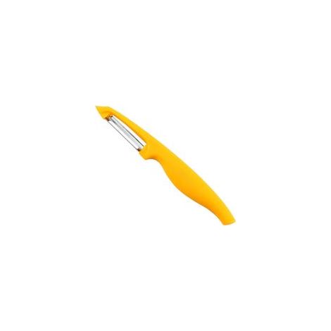 Éplucheur Économe Légumes Professionnel, Éplucheur de Pommes de Terre, Épluche Pomme avec Lame Dentelé en Acier Inoxydable et Poignée Ergonomique Antidérapante pour Légumes, Carottes, Tomates,orange (1/5)