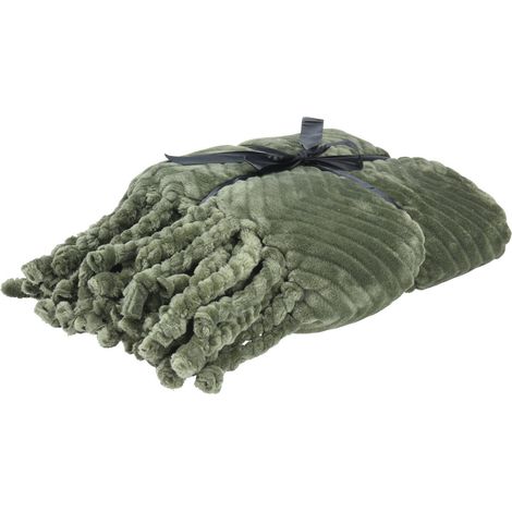 Decke Boho mit Fransen, 100% Polyester, 130 x 160 cm