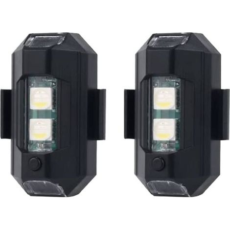 Éclairage vélo LED, lot de 2 unités, chargement USB, pour le cyclisme urbain, le cyclisme sur route et les déplacements nocturnes.-AquaForge (1/5)