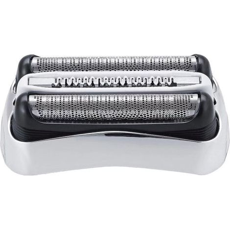 Tête de rechange pour rasoir 32S, argentée, avec grille à cartouche, compatible avec les modèles Braun Series 3 ProSkin 3040S, 3050CC, 3070CC, 3080S et 3090CC. (1/5)