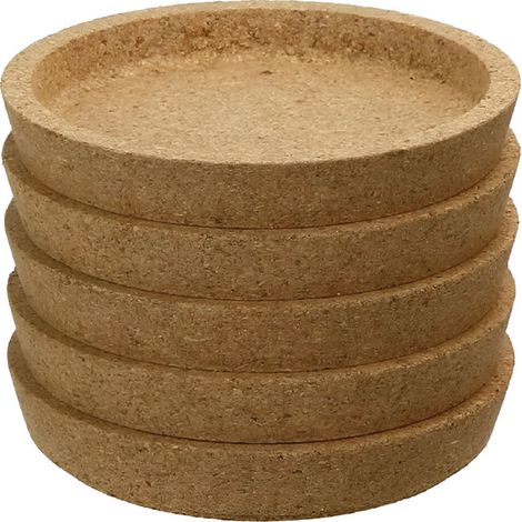 Posavasos redondos de corcho natural resistentes al calor (juego de 4)