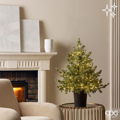 EDG Albero Di Natale Pino Argentato 240LED H90 D85 (1/3)