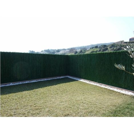 Haie artificielle 126 ULTRA 1,00m x 3m – PVC de haute qualité traité anti-UV – Densité 1333 gr/m2 pour occultation efficace – Jet7Garden