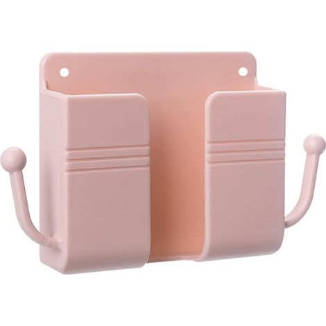 Boîte de rangement murale pour télécommande (rose)