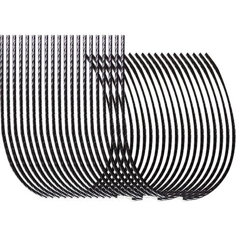 Fil de tondeuse - fil de coupe - adapté pour Bosch AFS 23-37 - Remplace les bobines F016800431 - Fils de rechange - bobines de fil - fil de tondeuse Makita - noir - Extra solide - 20 pièces - 37 x 3,5 (1/5)