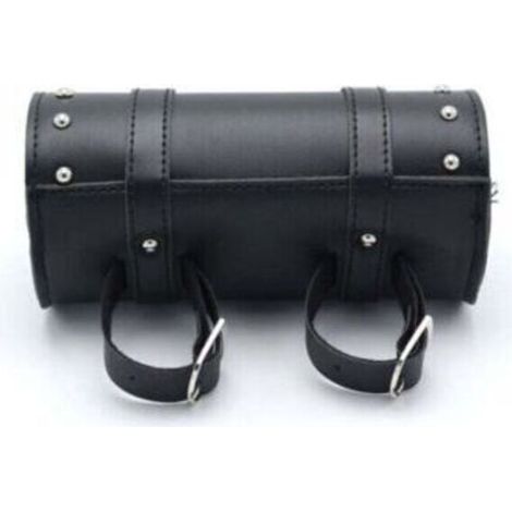 Sacoches Cavalières pour Motos,Sac à Outils en Cuir Moto,Universelle Sacoches Cavalières pour Moto,Cuir Noir Trousse Outils Moto,avec 2 Sangles De Fixation, s'adapte à La Plupart des Motos (1/5)