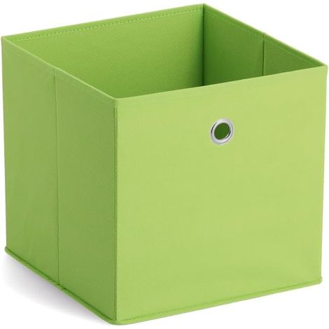 14134 Boîte de Rangement en Tissu Vert 28 x 28 x 28 cm (1/5)