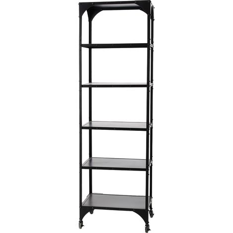 Amadeus - Bibliothèque 5 niveaux en métal H194 cm (1/4)