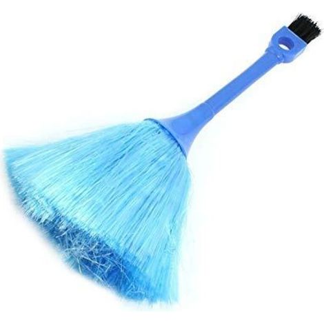 Pennino per tastiera in microfibra antistatica – Lujiaoshout, a doppia punta, per una pulizia delicata di polvere e cenere – Blu