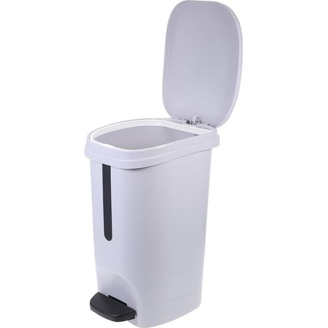 poubelle de 10 L en PP avec pédale et couvercle pour la (1/5)