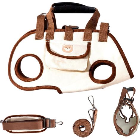 Sac de transport pour chien - Sac de transport pour animal domestique - Sac à bandoulière pour chiot - Promenade horizontale du chien - Rangement ergonomique et horizontal - Caisse portable pour (1/5)