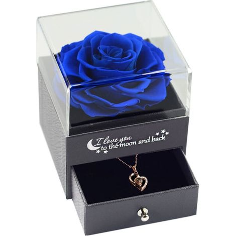 Rose véritable préservée, rose éternelle enchantée faite à la main, cadeau idéal pour un anniversaire, la Saint-Valentin, un anniver (1/5)