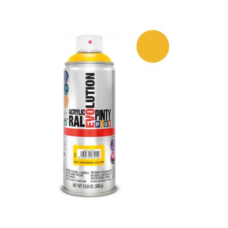 Pintura Spray PintyPlus Evolution RAL 1003 Amarillo Señales 520cc