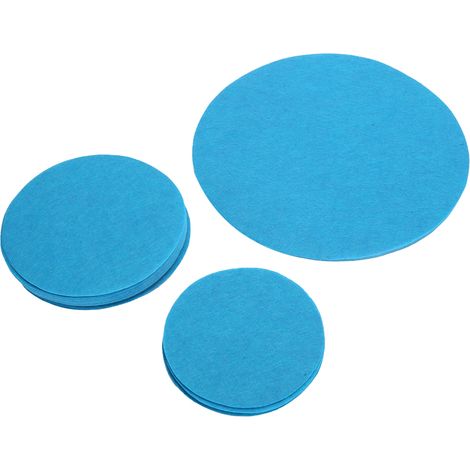 Rutschfester Schüsselschutz aus Filz, stapelbarer Tellertrenner, Stoßdämpferpads für die Spülmaschine, Seegrün, 48 Stück (1/5)