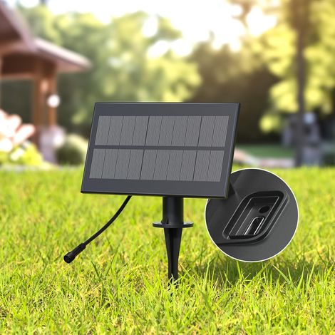 3W/24V Panneau solaire avec connexion USB, Panneau solaire étanche IP65 avec alimentation pour les guirlandes lumineuses/guirlande lumineuse extérieure