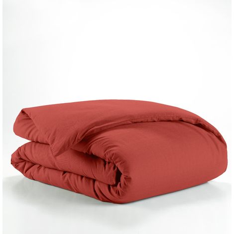 Housse de Couette 140 x 200 cm Lina Terracotta, 100% Coton (1/3)