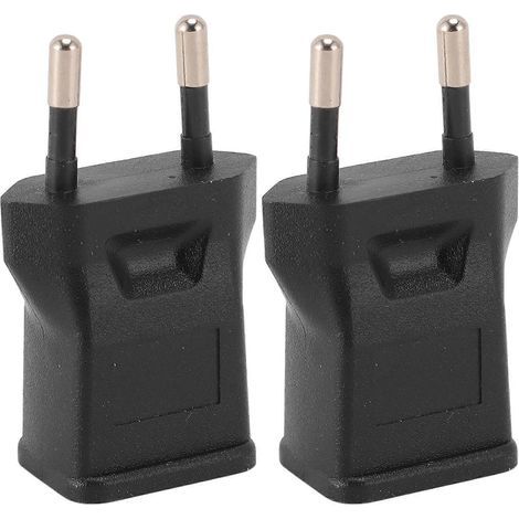 2 adaptateurs secteur vers NEMA 115R, adaptateurs de voyage professionnels pour lampe de bureau, haut-parleur, écran LCD et imprimante. (1/5)