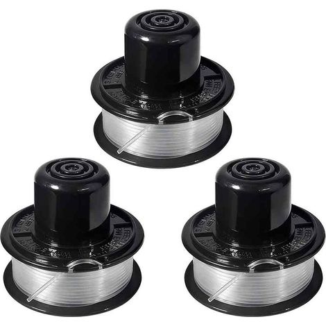 3 packs de ligne et bobine de coupe compatibles pour Black+Decker RS-136 ST4500 ST1000 ST4000 GE600 CST800 ST6800. (1/5)