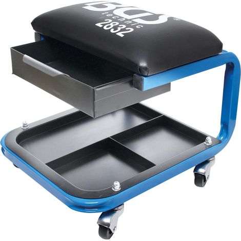Bgs asiento de taller con cajón de almacenamiento acero robusto