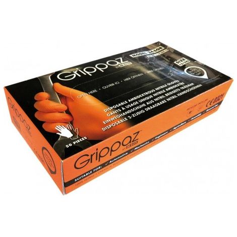 Gants de protection Grippaz,Taille L, noir(Box a 50 Pièces ) (1/4)