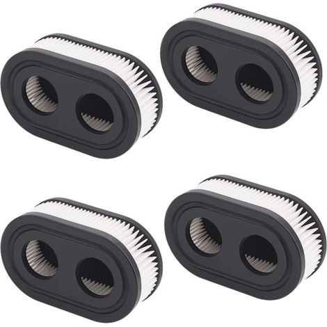 Filtre de tondeuse à gazon 4 pièces, filtre à Air de remplacement, Compatible avec les moteurs Briggs & Stratton 798452 593260 (1/4)
