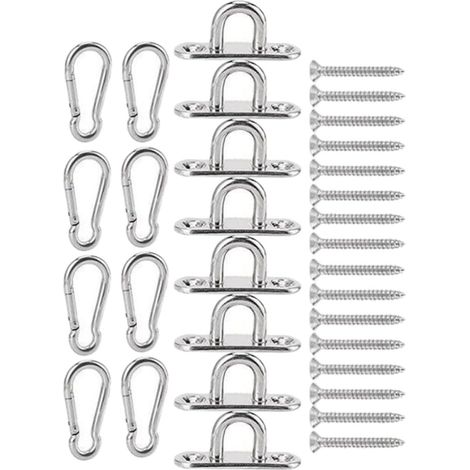 Crochet fixation en U, inox, pour suspension et mur/plafond (1/5)