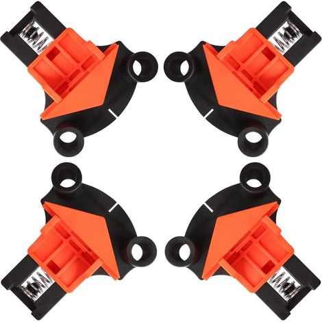 Corner Clamps, 4pcs 90° Right Angle Clamp, Woodworking Right Angle Clamps, DIY Hand Tool Corner Clamp, for Woodworking, Drilling and Construction (1/5)