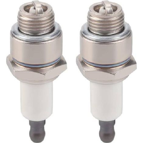 Muntra-Lot de 2 bougies d'allumage RJ19LM pour Briggs & Stratton 796112, 802592, 5095D Champion J19LM (1/5)